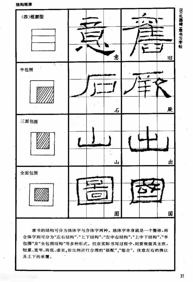 书法教材《汉礼器碑隶书习字帖》