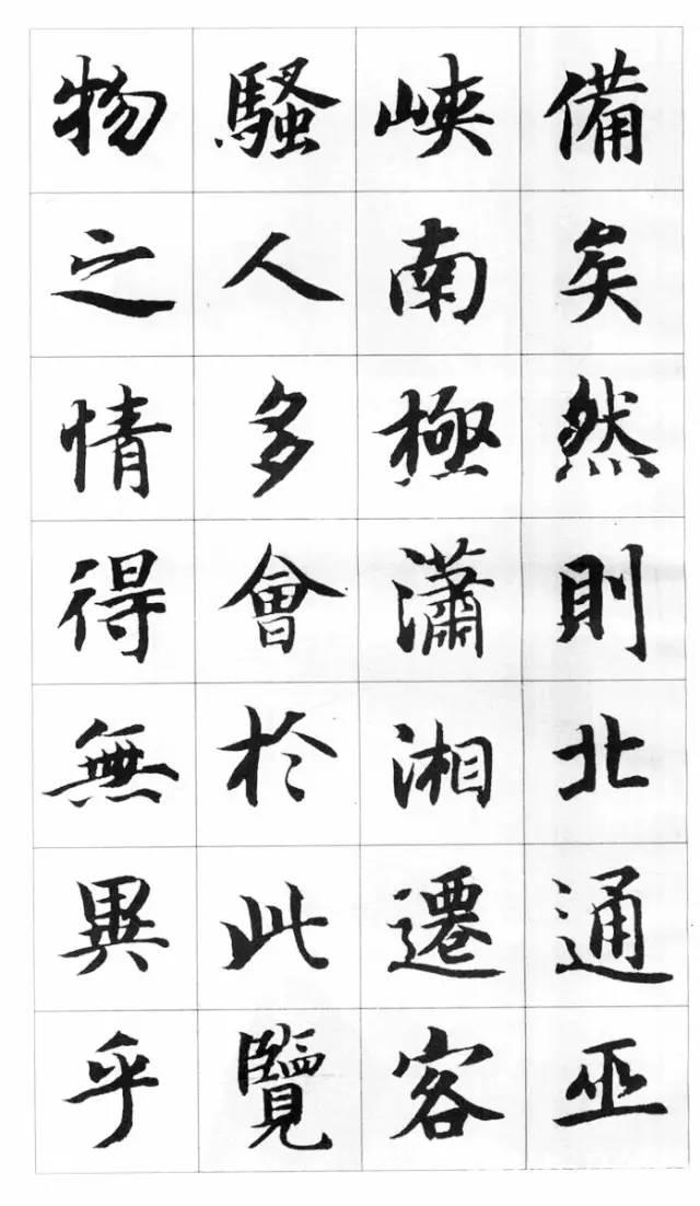 智永千字文楷书集字《岳阳楼记》欣赏