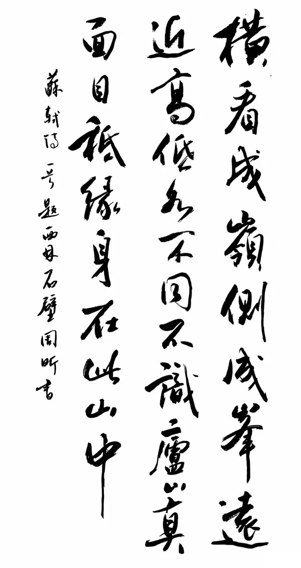书法素材诗词：题西林壁[宋]苏轼