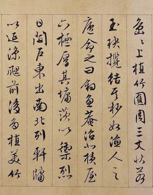 文徵明行书长卷《独乐园记》欣赏
