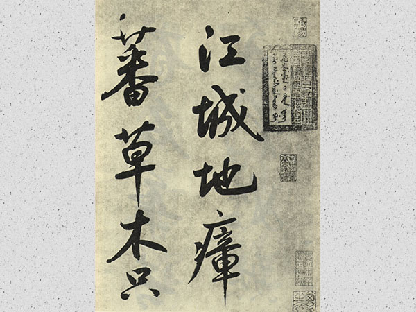鲜于枢行草《苏轼海棠诗》欣赏