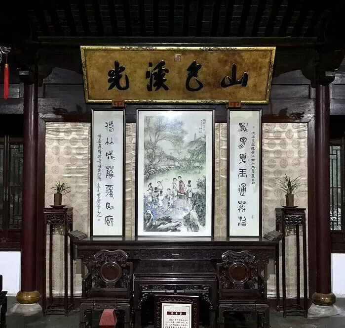 石刻欣赏:江苏无锡寄畅园“山色溪光”