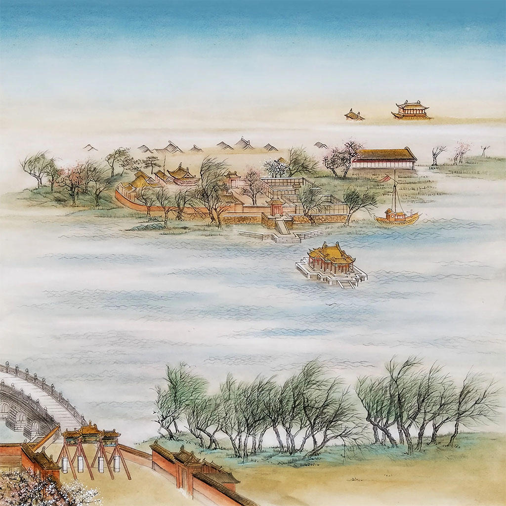 石碑欣赏：北京中南海太液池“太液秋风”