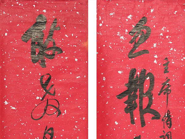 楹联欣赏：忽报人间曾伏虎，敢教日月换新天（白蕉行书）